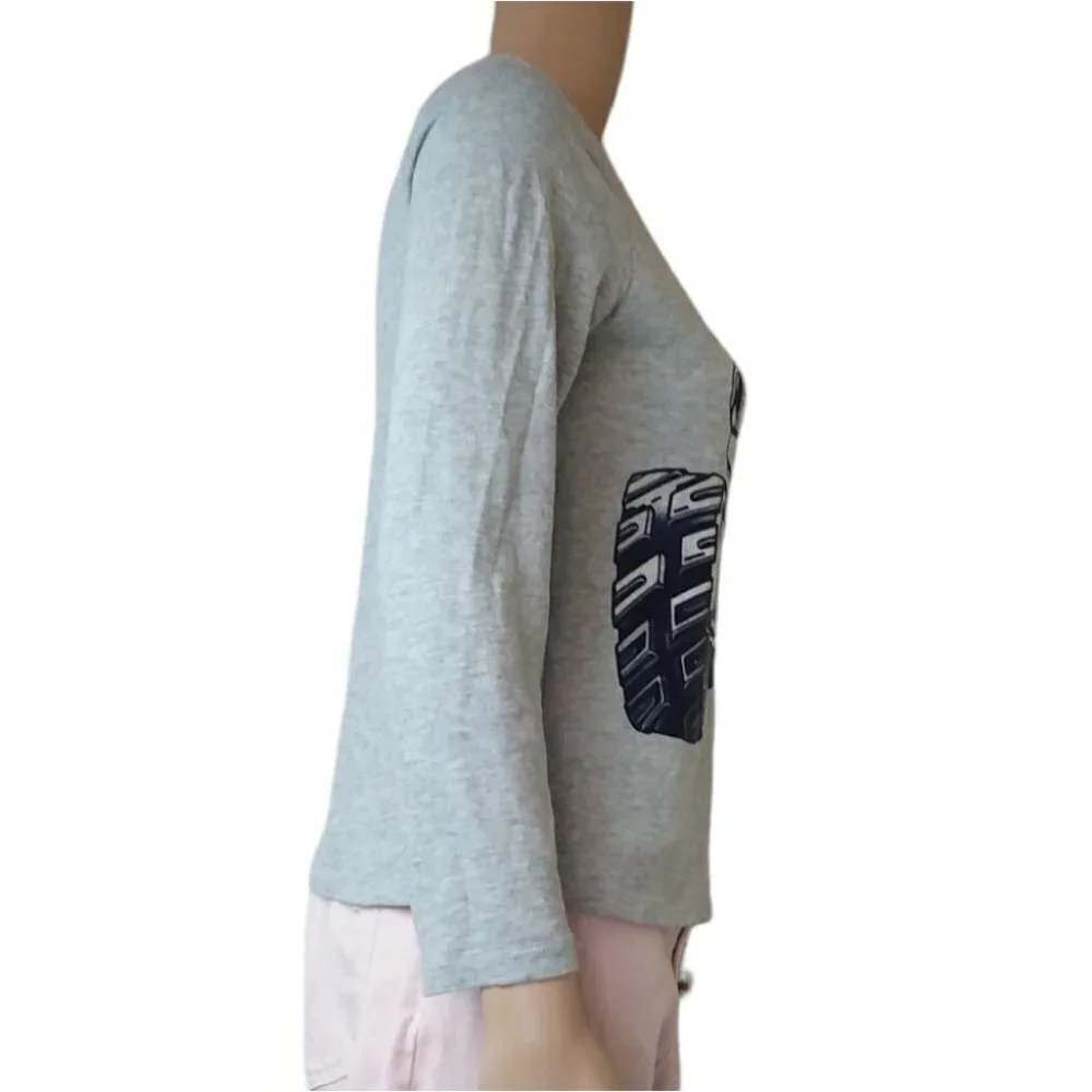 GAP Gray Monster Truck Long Sleeve Tee